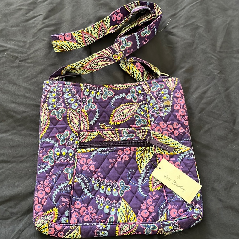 Vera Bradley Hipster Batik Leaves